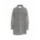 Giacca di jeans oversize grigio