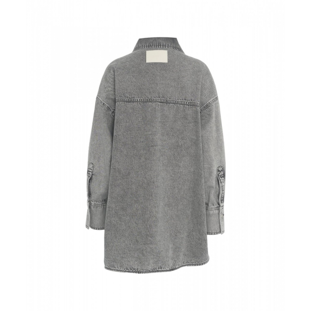 Giacca di jeans oversize grigio