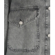 Giacca di jeans oversize grigio