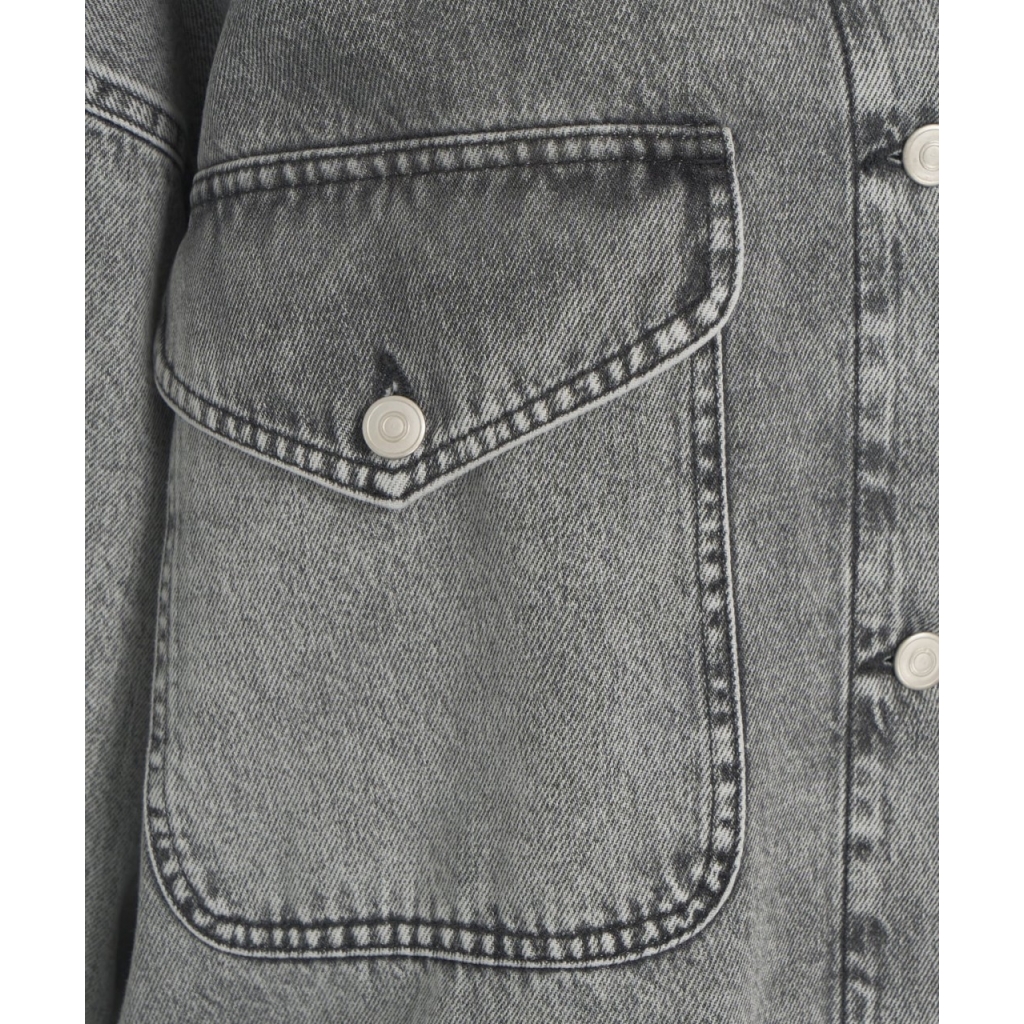 Giacca di jeans oversize grigio