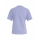 T-shirt con applicazione viola