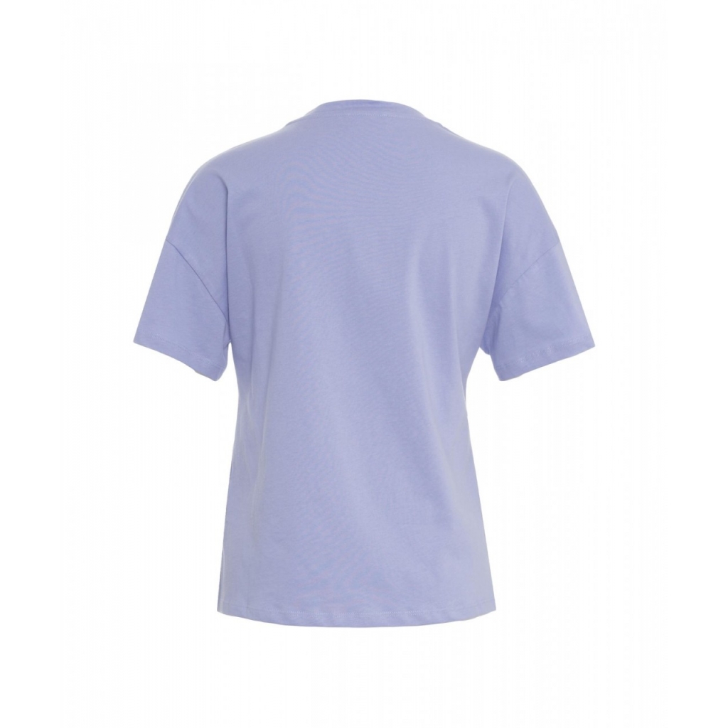 T-shirt con applicazione viola