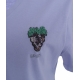 T-shirt con applicazione viola