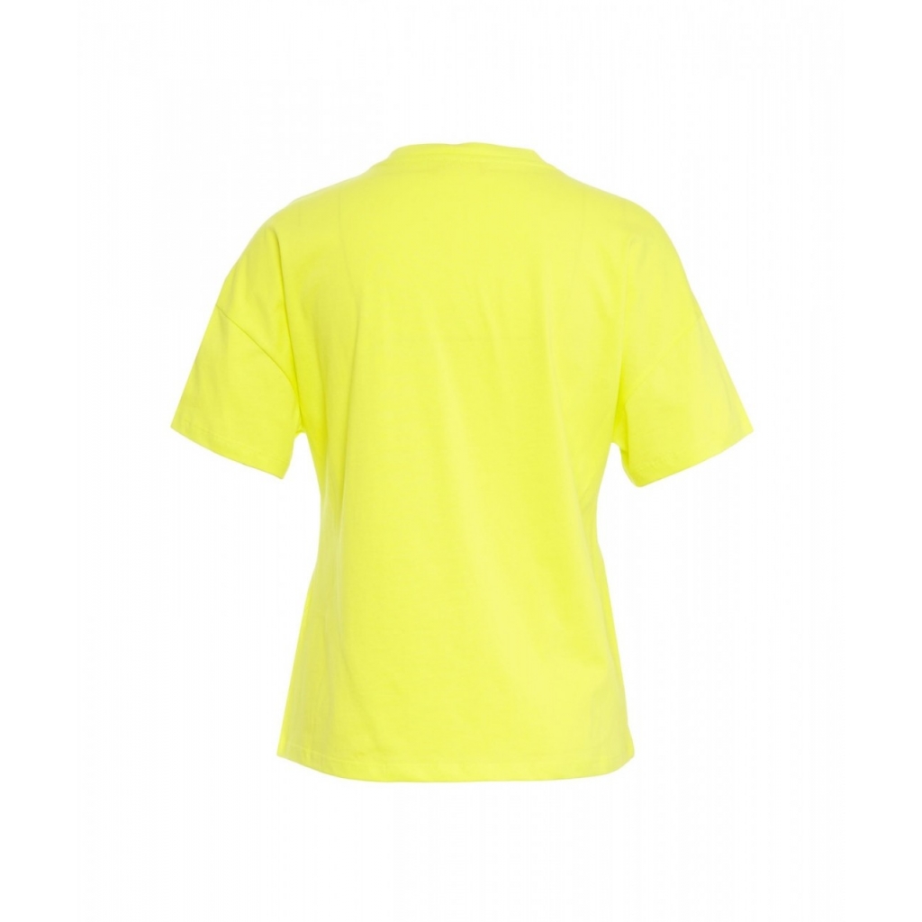 T-shirt con applicazione giallo