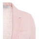 Blazer monopetto in fris rosa chiaro