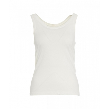 Top in cotone bianco