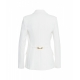 Blazer monopetto in crpe bianco