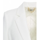 Blazer monopetto in crpe bianco