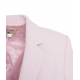 Blazer monopetto in crpe rosa chiaro