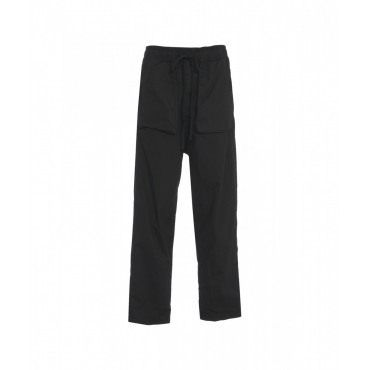 Pantaloni baggy straight leg nero