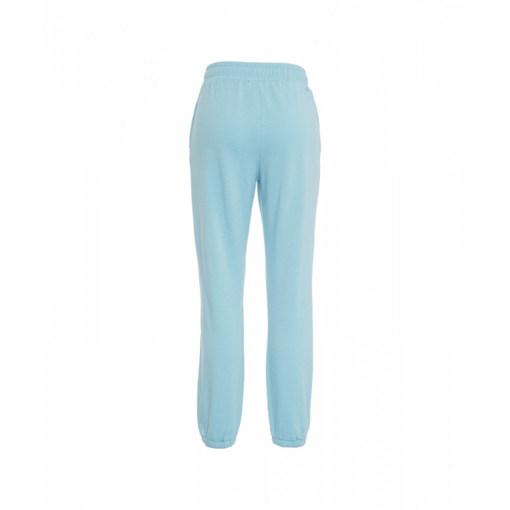 Joggers con strass azzurro