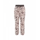 Pantaloni in stampa animalier marrone