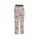 Pantaloni in stampa animalier marrone