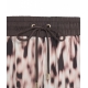 Pantaloni in stampa animalier marrone