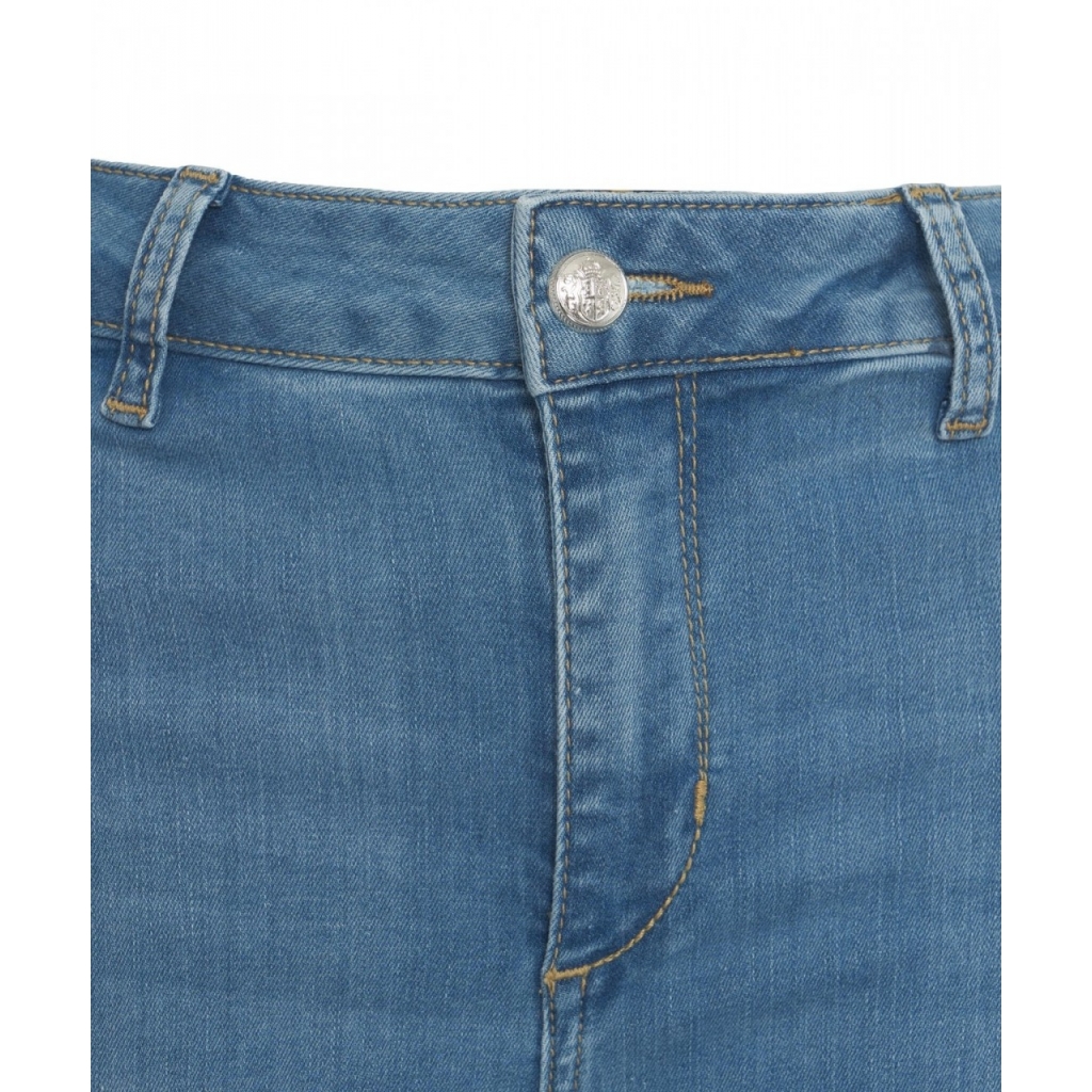 Jeans svasati bottom-up blu