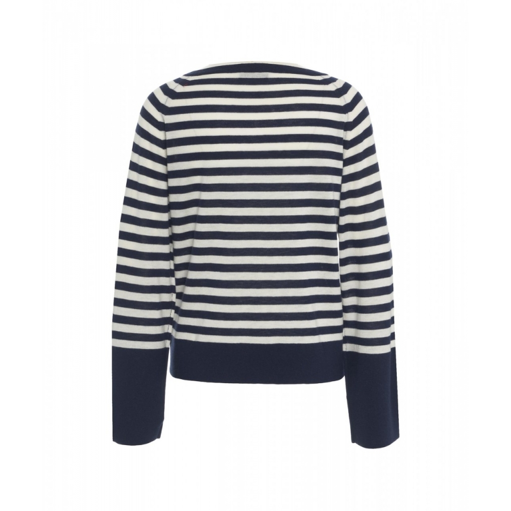 Maglia in lana e cashmere blu