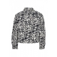 giubbotto uomo allover flowers jacket BLACK/WHITE