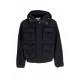 giubbotto uomo 3d pockets hooded pes jacket BLACK