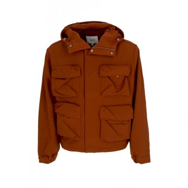 giubbotto uomo 3d pockets hooded pes jacket ORANGE