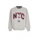 felpa girocollo uomo game day nyc crew LT GREY HEATHER