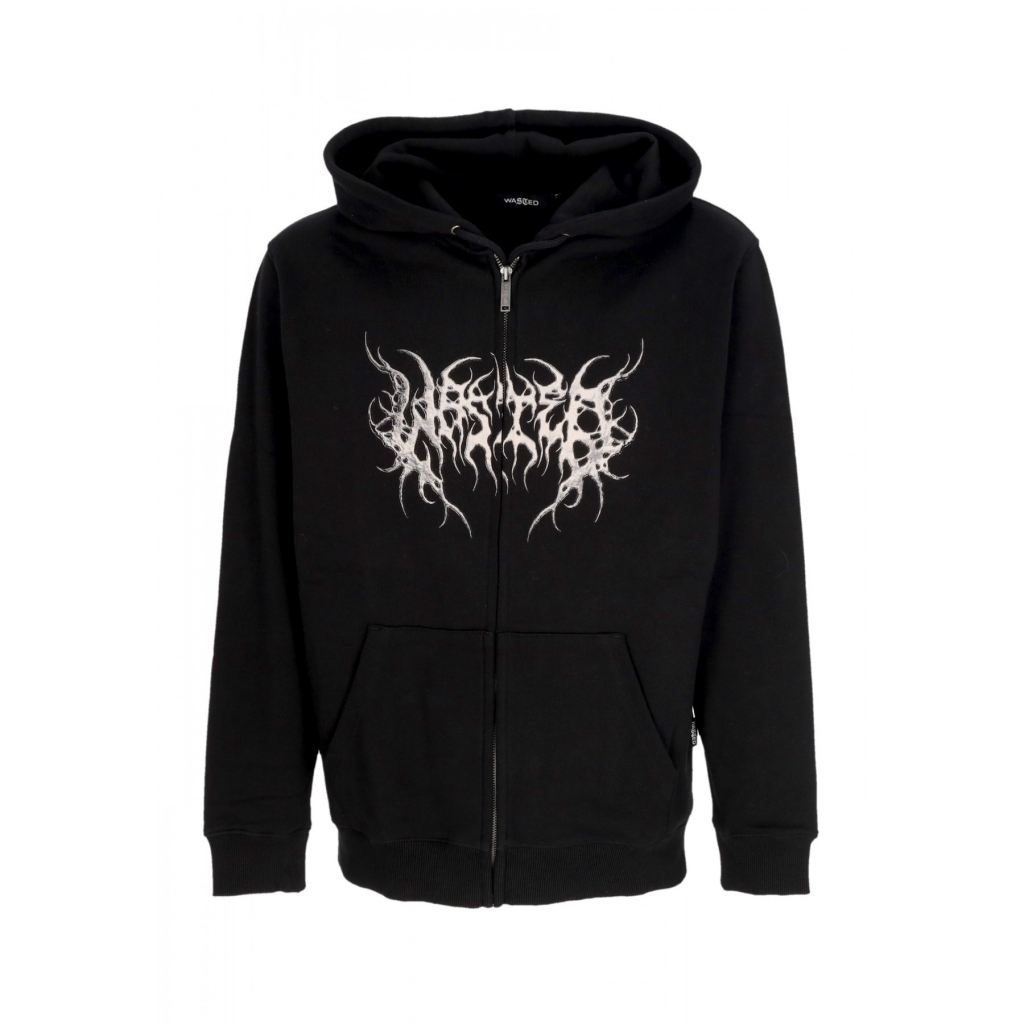 felpa cappuccio zip uomo skylab zip hoodie BLACK