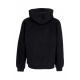 felpa cappuccio uomo middle hoodie BLACK