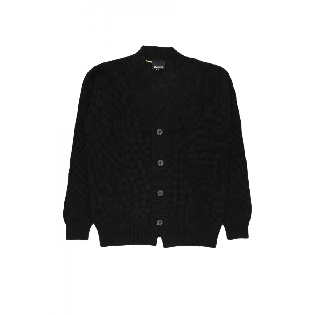 cardigan uomo logo cardigan BLACK