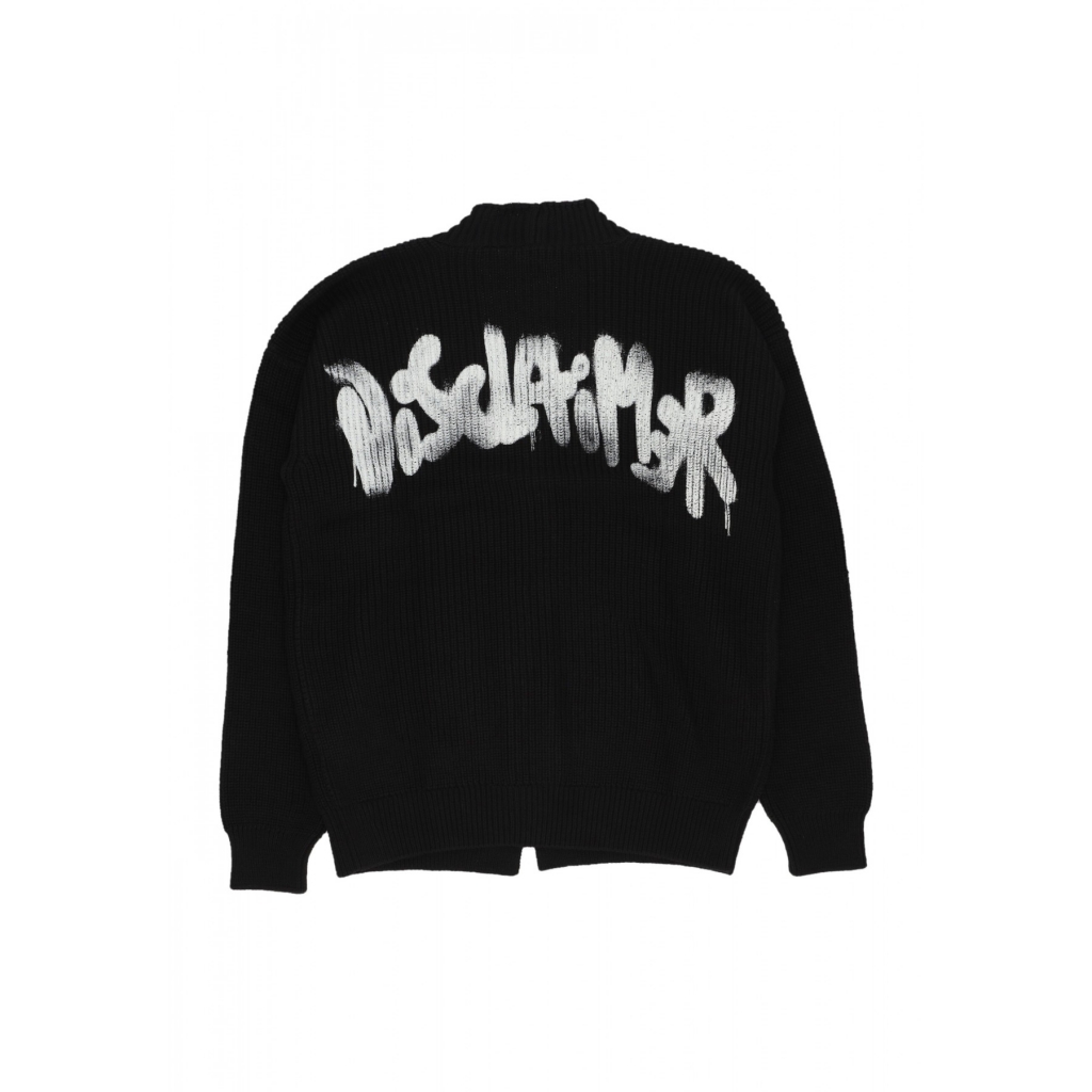 cardigan uomo logo cardigan BLACK