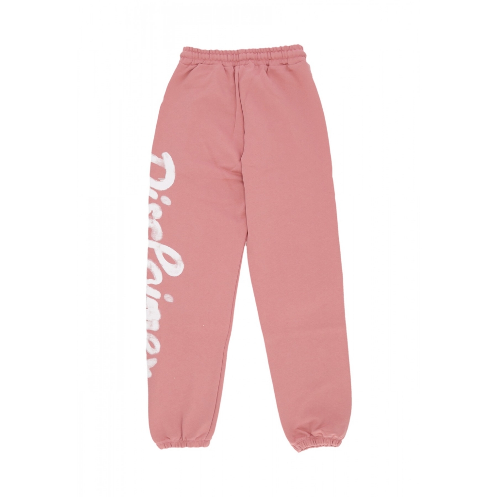 pantalone tuta leggero donna w logo pant PINK/ST WHITE