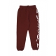 pantalone tuta leggero uomo logo pant BORDEAUX/ST WHITE