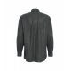 Overshirt in pelle nero