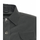 Overshirt in pelle nero