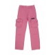 pantalone lungo uomo 3d pocket nylon pants PINK