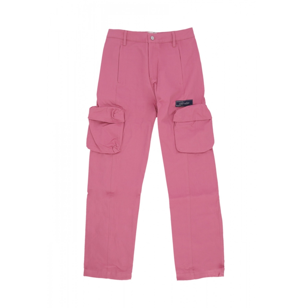 pantalone lungo uomo 3d pocket nylon pants PINK