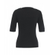 T-shirt con spalline nero