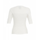 T-shirt con spalline bianco