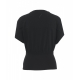 T-shirt con elastico in vita nero