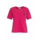 T-shirt con applicazione pink