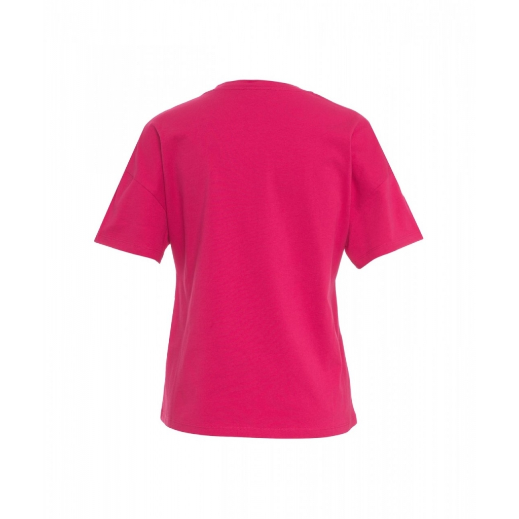 T-shirt con applicazione pink