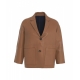 Blazer reversibile in pelle Loren Cammello