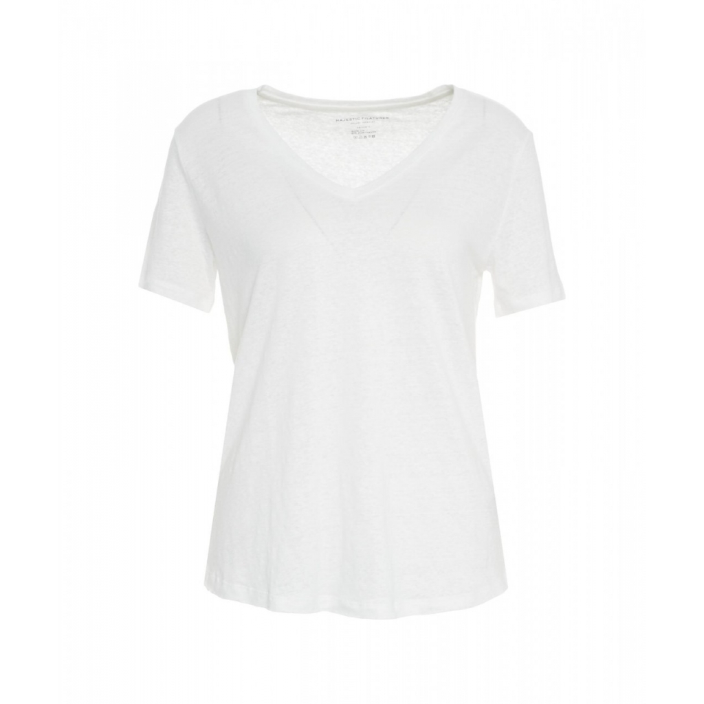 T-shirt semitrasparente bianco