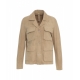 Giacca in pelle scamosciata Borocay beige