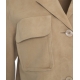 Giacca in pelle scamosciata Borocay beige