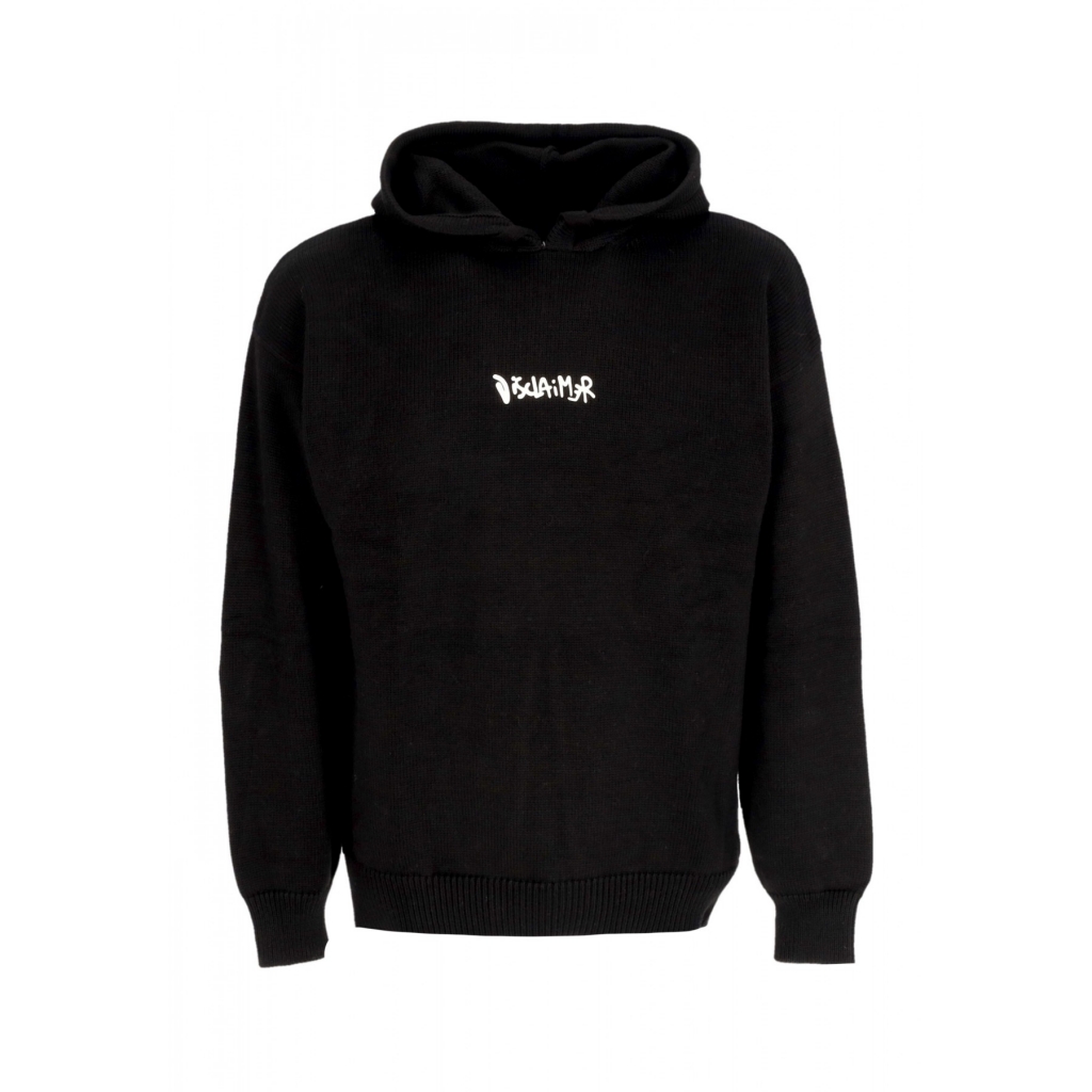 maglione uomo logo hoodie BLACK