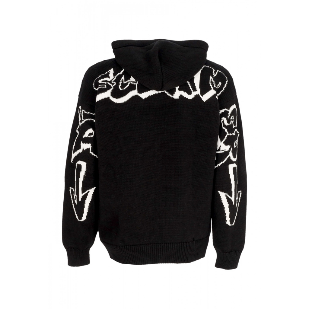 maglione uomo logo hoodie BLACK