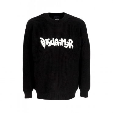 maglione uomo logo crewneck BLACK