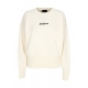 maglione donna w logo crewneck MILK/ST BLACK