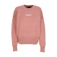 maglione donna w logo crewneck PINK/ST WHITE