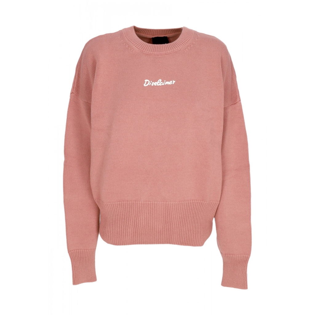 maglione donna w logo crewneck PINK/ST WHITE