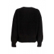 maglione donna w logo crewneck BLACK